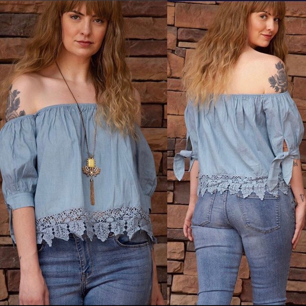 Bye Bye Baby Crochet Lace Top